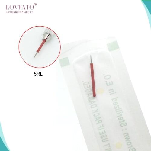 Agulha Microblading Shading Needles Round 5rl Manual Pen Permanent Makeup Fog Needle Blades Eyebrow Tattoos 3d tattoo needles