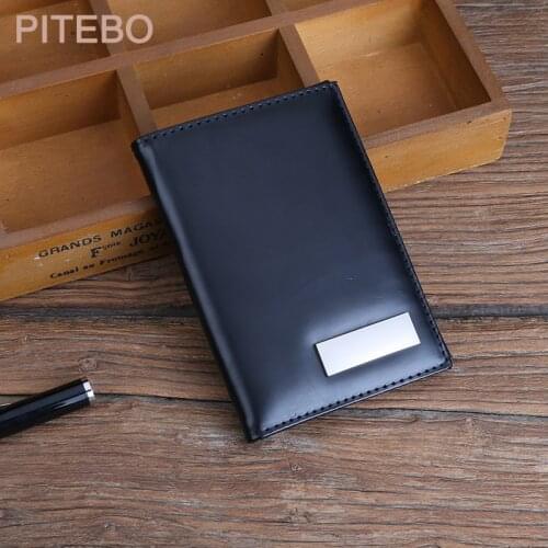 PITEBO Business man travel leather travel document bag passport bag wallet travel receipt card bag air ticket holder