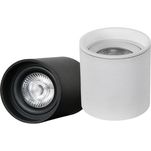 Round Dimmable LED Surface mounted Downlight 7W 9W 12W 15W Ceiling Lamp Spotlight angle adjustable ceiling type household