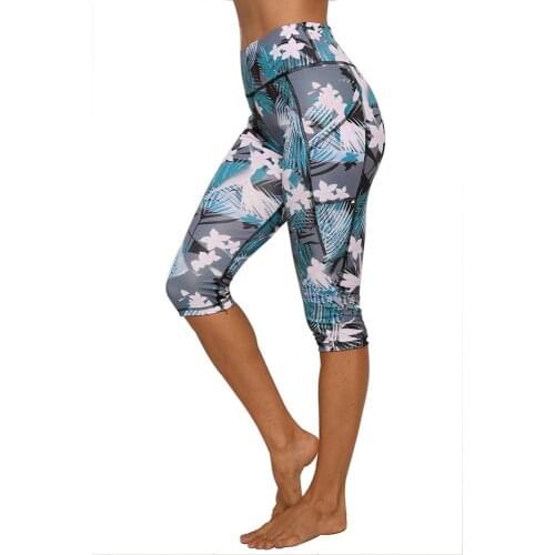 JGS1996 Capri Yoga Pants with Pockets for Women Leggings with Pockets for Women No See-Through High Waisted Workout Leggings