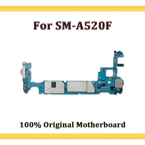 LISFG Motherboard For Samsung Galaxy A5 A520F Original Unlock For Samsung Galaxy A5 A520F 1/2 sim Mainboard With Android System