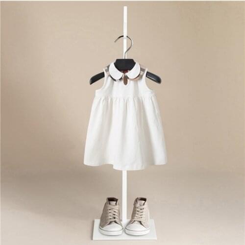 Fashion Kids Girl Ball Gown Dress New White Toddler Girl Summer Stripe Dress Princess Birthday Party Dress Children Clothing