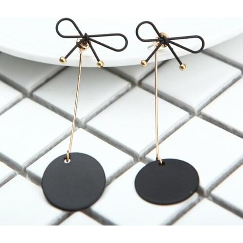 Fashion 2020 Chic Bow Earrings Simple Personality Frosted Wafer Bowknot Earrings For Women Jewelry pendientes brincos Cute Gifts