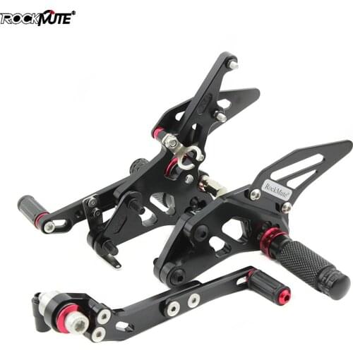 Motorcycle Adjustable Rider Rearset For SUZUKI GSX-R1000 2009-2016 CNC Aluminum Foot Pegs Pedal Footrest