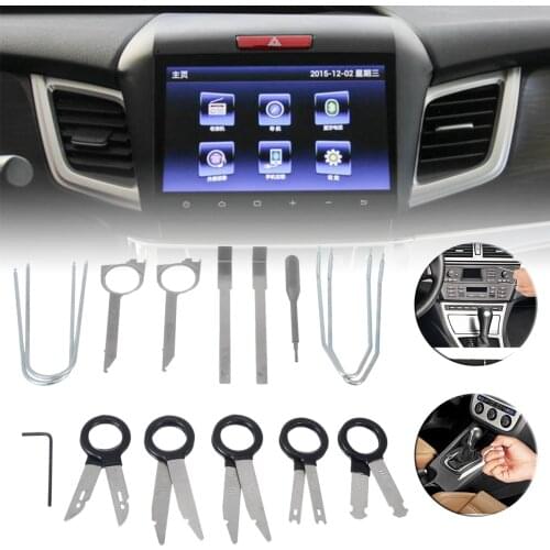 20PCs Car Radio Removal Key Kit Professional Audio Tools Keys Stereo CD Repair Hand Tools Set Release Keys Extraction Tools