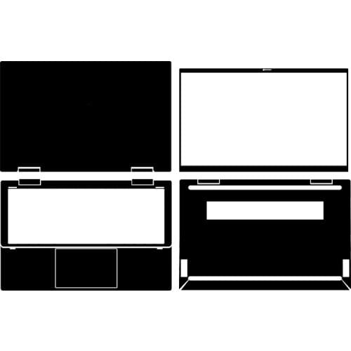 Carbon fiber Laptop Sticker Skin Decal Cover Protector for HP 14-X360 14DY0030TU 14" 2021