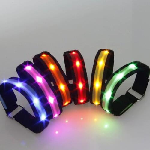 New LED Armband Running Armband Flashing Safety Light Band for Running Cycling Jogging Night Walking