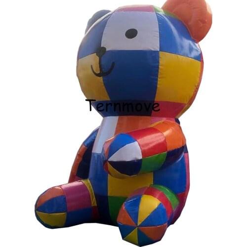 Shop opening giant inflatable bear model replica for outdoor stage background concert Decoration Inflatable Bear with Air Blower