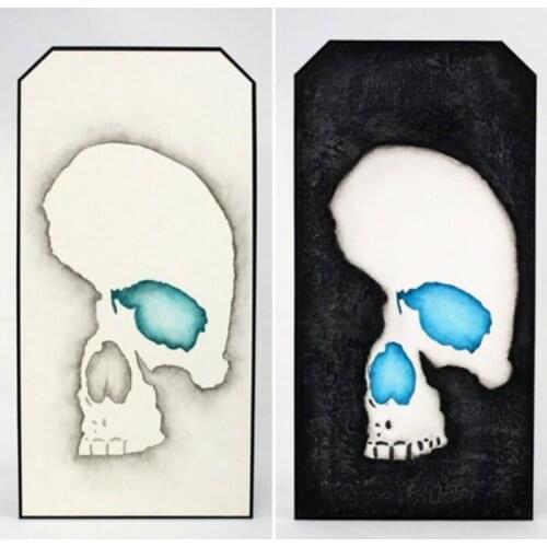 Skull Heads Plastic Stencil New For DIY Scrapbooking Decorative Embossing DIY Paper Cards Craft Plastic Templates Drawing Sheet