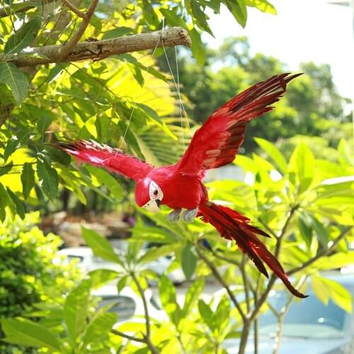 Ornament Miniature Home Decoration Realistic Simulation Parrot Model Artificial Animal Bird Garden Lawn Figurine