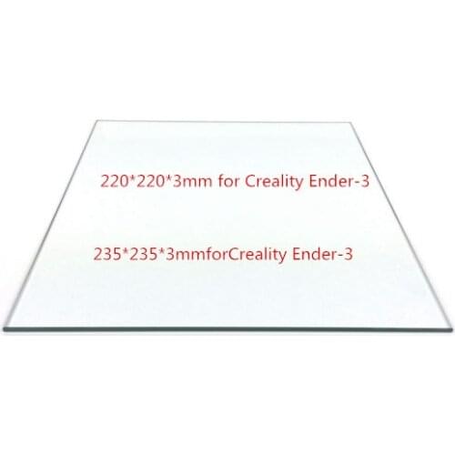 3mm thickness 220/235mm Borosilicate Glass Bed for Creality Ender-3/3S 3D printer part mat surface Heated Bed
