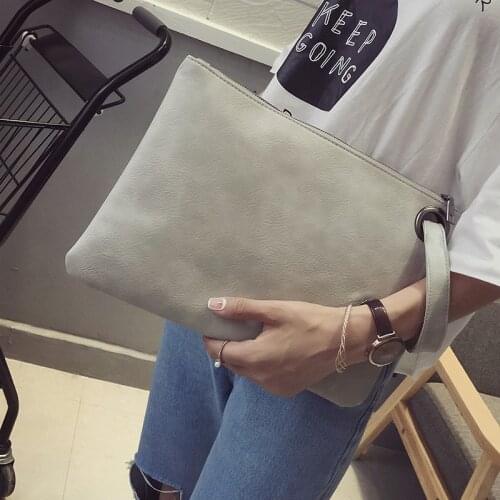 Fashion Solid Womens Clutch Bag Leather Women Envelope Bag Clutch Evening Bag Female Clutches Handbag
