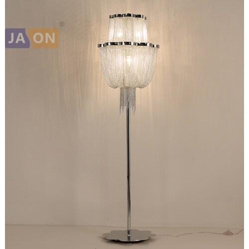 Led e14 Nordic Iron Alumunum Chain Chrome Gold Designer LED Lamp LED Light LED Floor Lamp Floor Light For Foyer Bedroom