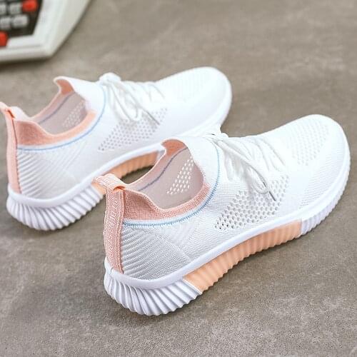 Woman Fashion Casual Women Sneakers Vulcanized Shoes Mesh Platform Sneakers Outdoor Casual Shoes Breathable Female Sneakers