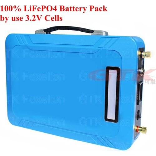 12.8v 12V 80AH 100Ah 120Ah Lifepo4 Battery Pack LFP with BMS LED 5v USB for Motor Boat solar light UPS inverter + 10A charger