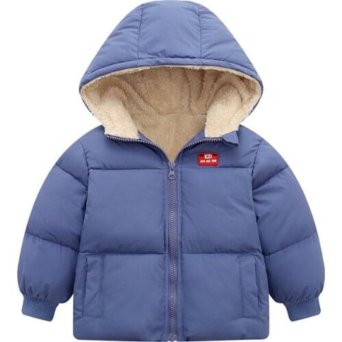 2020 Christmas New Children Cartoon Print Hooded Cotton Jacket For Boys And Girls Short Medium And Small Boy Cotton Jacket 5st