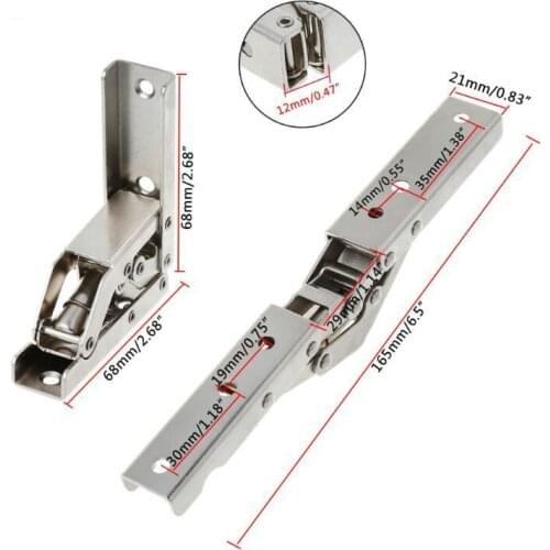 90 Degree Folding Door/Shelf Hinge Hidden Bracket Table Holder Furniture Parts