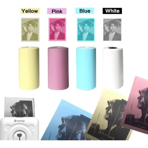 A6 Thermal Label Printer Paper White Color Sticker for Photo Printer 57*30mm Peripage Paperang Poooli Baypage Printing A8 P1 P2