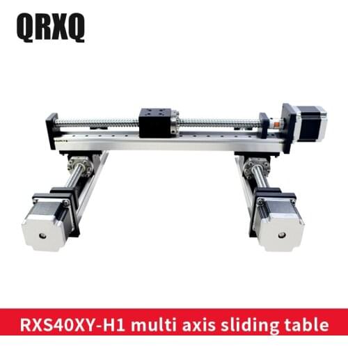 Free shipping factory sale motorized ball screw linear guide rail XY stage motion slide table motor for engraving machine parts