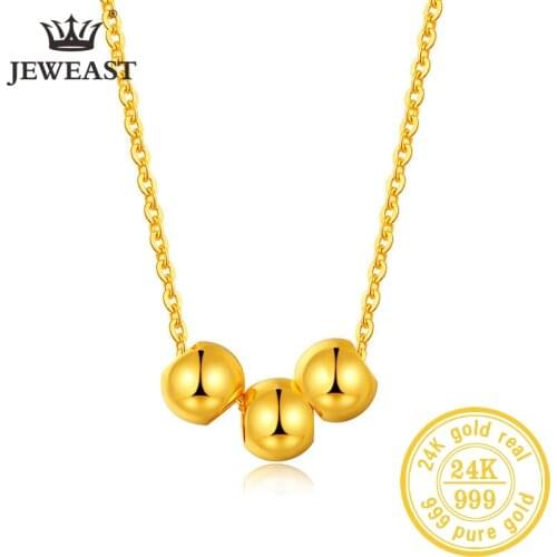 BTSS 24K Pure Gold Necklace Real AU 999 Solid Gold Chain Beautiful Upscale Trendy Classic Party Fine Jewelry Hot Sell New 2020