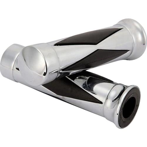 CNC Motorcycle Hand Grips 7/8" Handlebar Pair For Kawasaki Suzuki Yamaha