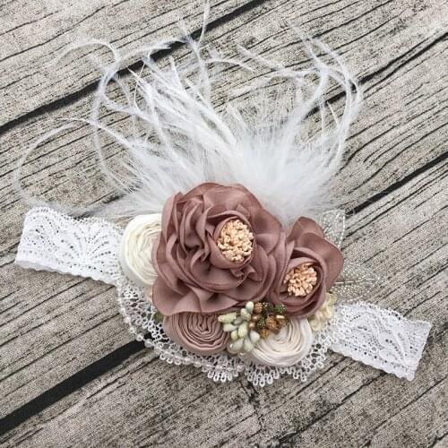 Free Shipping Flower Girl Headband Kids Hair Accessories Photo Prop