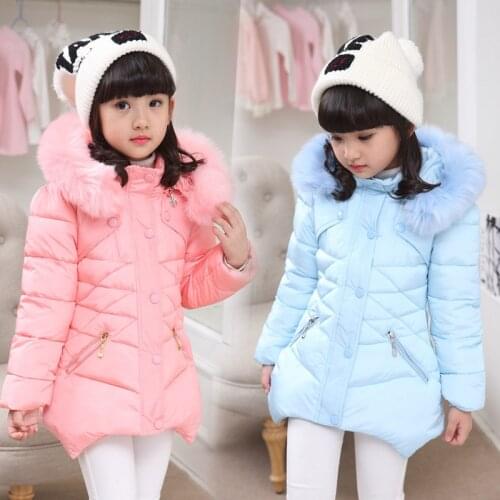 Kids Winter Jacket for Girls Coat Baby Girl Hooded Warm Outerwear Coats for Girls Clothes Children Jacket 4 5 6 8 9 10 12 Years