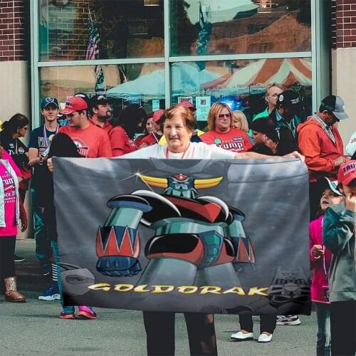 Goldorak 873 Pride Flag Printed Gift Banner Home Outdoor Serbia Colombia Venezuela Orange Flags