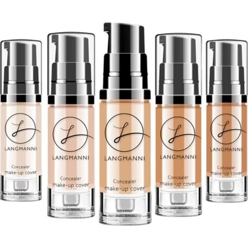 Hot Face Concealer Cream Foundation Cover Pores Dark Circles Brighten Face Makeup Corrector Primer Base Maquiagem 6color