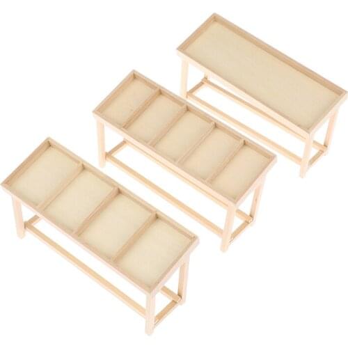 Hot！1:12 Wooden Dollhouse Fruit Vegetable Rack Miniatures Furniture Model Toys Handmade Fruit Rack Stall Doll House Accessories