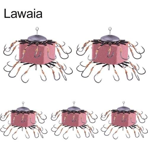 Lawaia Fishing Hook Flip Hook Explosion Fishing Hook Wild Fishing Set Full Set Of Flip Cakes Eight Claws Anti-board Anti-hanging