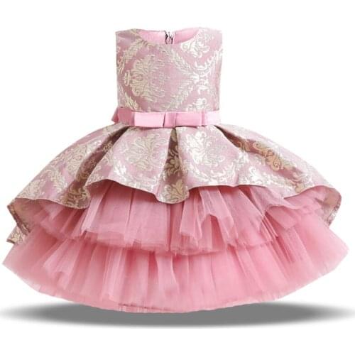 Summer Embroidery Twins Costumes Tutu Dress 1st Birthday Dress For Baby Girl Ceremony Princess Dress Party Opening Dresses
