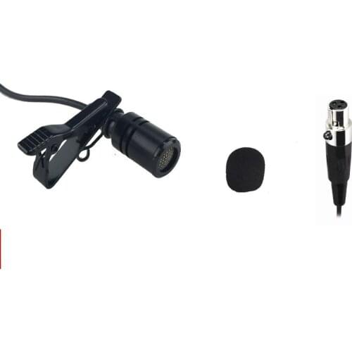 Bolymic Lavalier Lapel Microphone with 3 Pins XLR connector for AKG wireless microfono