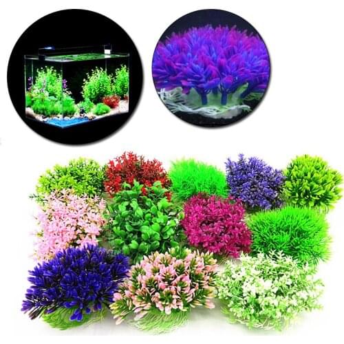 Simulation Artificial Plants Aquarium Decor Water Weeds Ornament Plant Fish Tank Aquarium Grass Aquarium landscaping Decoration