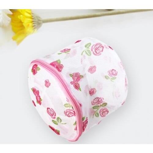 New Floral Color Arrival Convenient Bra Lingerie Wash Laundry Bags Home Using Clothes Washing Net Basket Bag Zipped Wash Bag