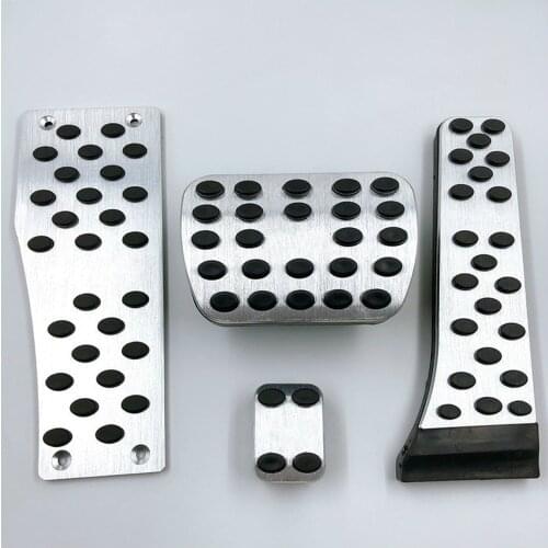 Car Accelerator Foot Brake Pedal Non-slip Aluminum Pedal Interior Accessories for Mercedes-Benz C / CLS / E / GLK / SLK Class