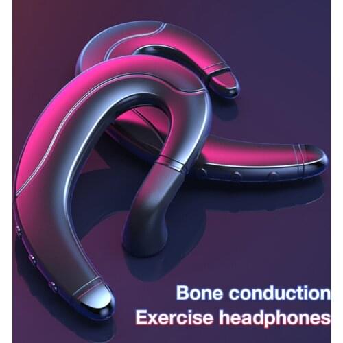 Bone Conduction Hanging Ear Bluetooth 5.0 Headset Does Not Enter the Ear Mini Sports Wireless Long Standby Bluetooth Headset