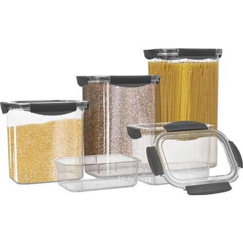 Multi Transparent Airtight Pantry Pasta Box Multigrain Cereal Sealed Cans Food Storage Container Kitchen Refrigerator With Lid