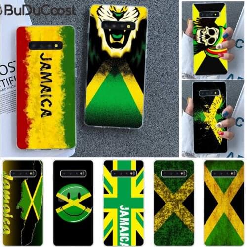 Riccu Jamaican Flag Phone Case for Samsung S20 plus Ultra S7 edge S8 S9 plus S10 5G lite 2020