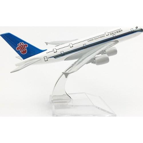 China Southern Airlines Aeroplane model Airbus A380 airplane 16CM Metal alloy diecast 1:400 airplane model toys Collectible gift