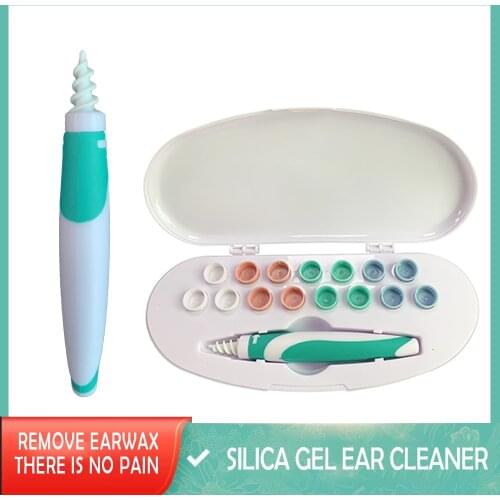 Silicone Ear Cleaner Wax Removal Water With Box Soft Spiral Ear Cleaning Tool Manual Ears Pick Plugs Care kit