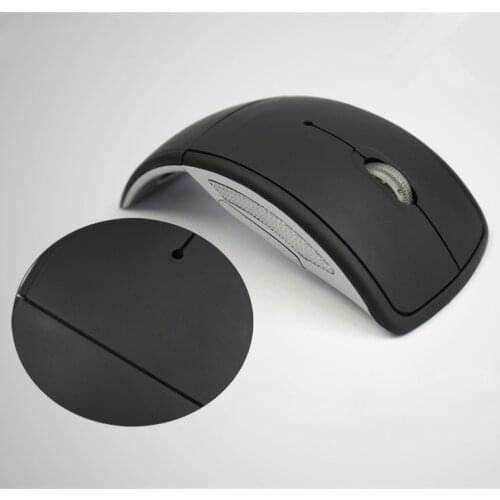 Fold-able 2.4G Wireless Mouse Computer Mouse Mini Travel Notebook Mute Mouse USB Receiver for Laptop PC