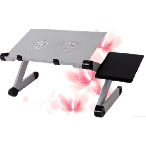 Adjustable Laptop Desk Stand Folding Laptop Table with Mouse Board Portable Computer Notebook Desk Stand Tray for Sofa Bed