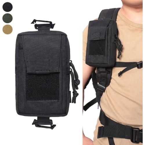 1000D MOLLE Pouch Tactical Mobile Phone Waist Pack Hanging Bag for Vest Backapack Outdoor Nylon Key Wallet Bag Hunting Pouch