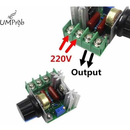AC 2000W 220V SCR High Power Thyristor Dimmer Electronic Voltage Regulator for Temperature Control Free Shipping