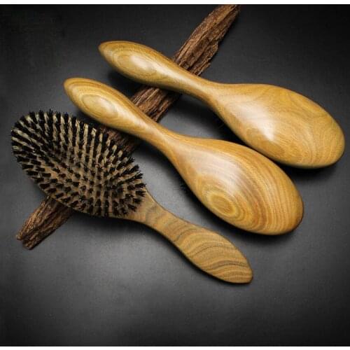TREESMILE Natural Bristle Combs