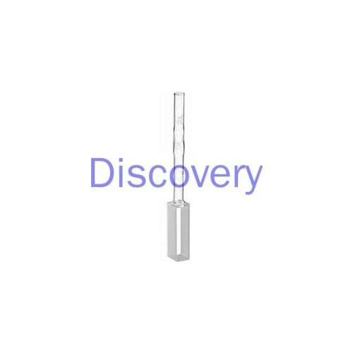 Tubular Slope Welded Quartz Cuvette with Quartz Tube Integrated Cuvette Customization