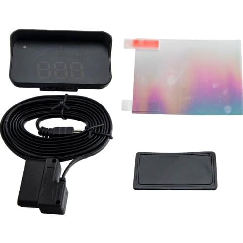 Universal 3.5" inch Car M8 HUD Head Up LCD Display Speedometers Projector Overspeed Tired Warning Alarm Color LED screen
