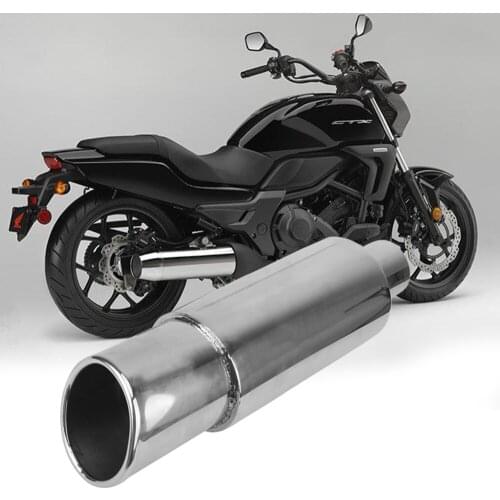 Tail Throat Auto Accessories 57mm Car Muffler Motorcycle Exhaust Pipe Trim Stainless Steel Universal