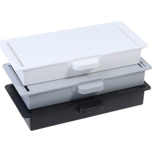 Under Desk Storage Box Invisible Drawer Desk Bottom Paste Type Finishing Box